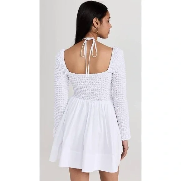 NWT STAUD Cotton Smocked Cassidy Dress - Picture 12 of 13